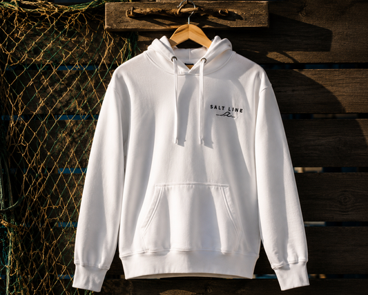 Salt Line Struisbaai Yellowtail Hoodie - White