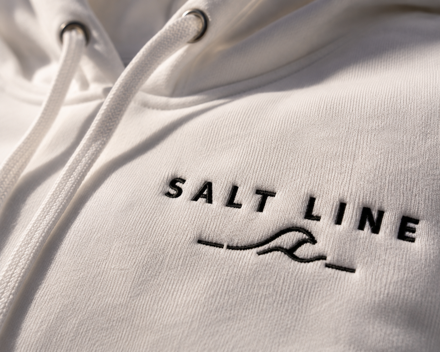 Salt Line Struisbaai Yellowtail Hoodie - White