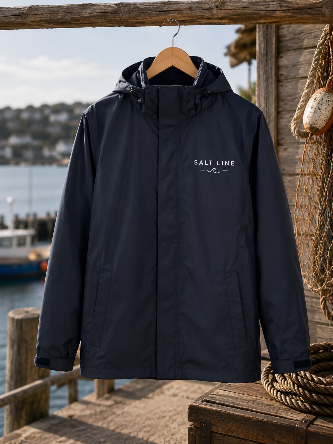 Salt Line Navy Fishing/Rain Jacket