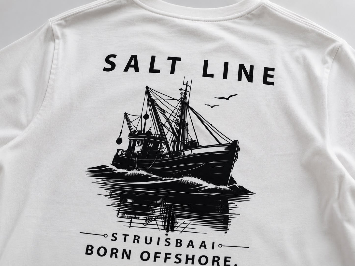 Salt Line Classic V-Neck Tee – White