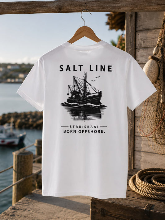 Salt Line Classic V-Neck Tee – White