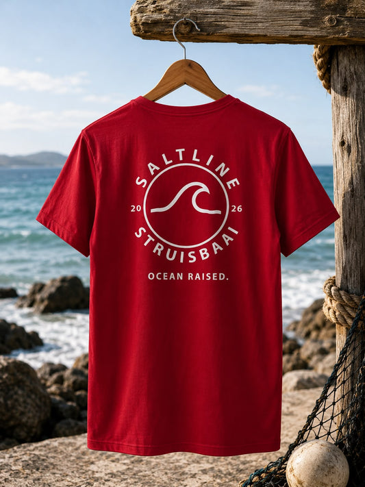 Salt Line Classic V-Neck Tee - Crimson Red